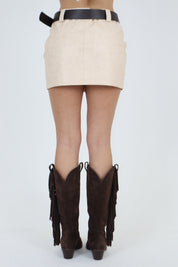 MINIGONNA ELE CROSTA BURRO