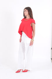 PANTALONE COTTON BIANCO