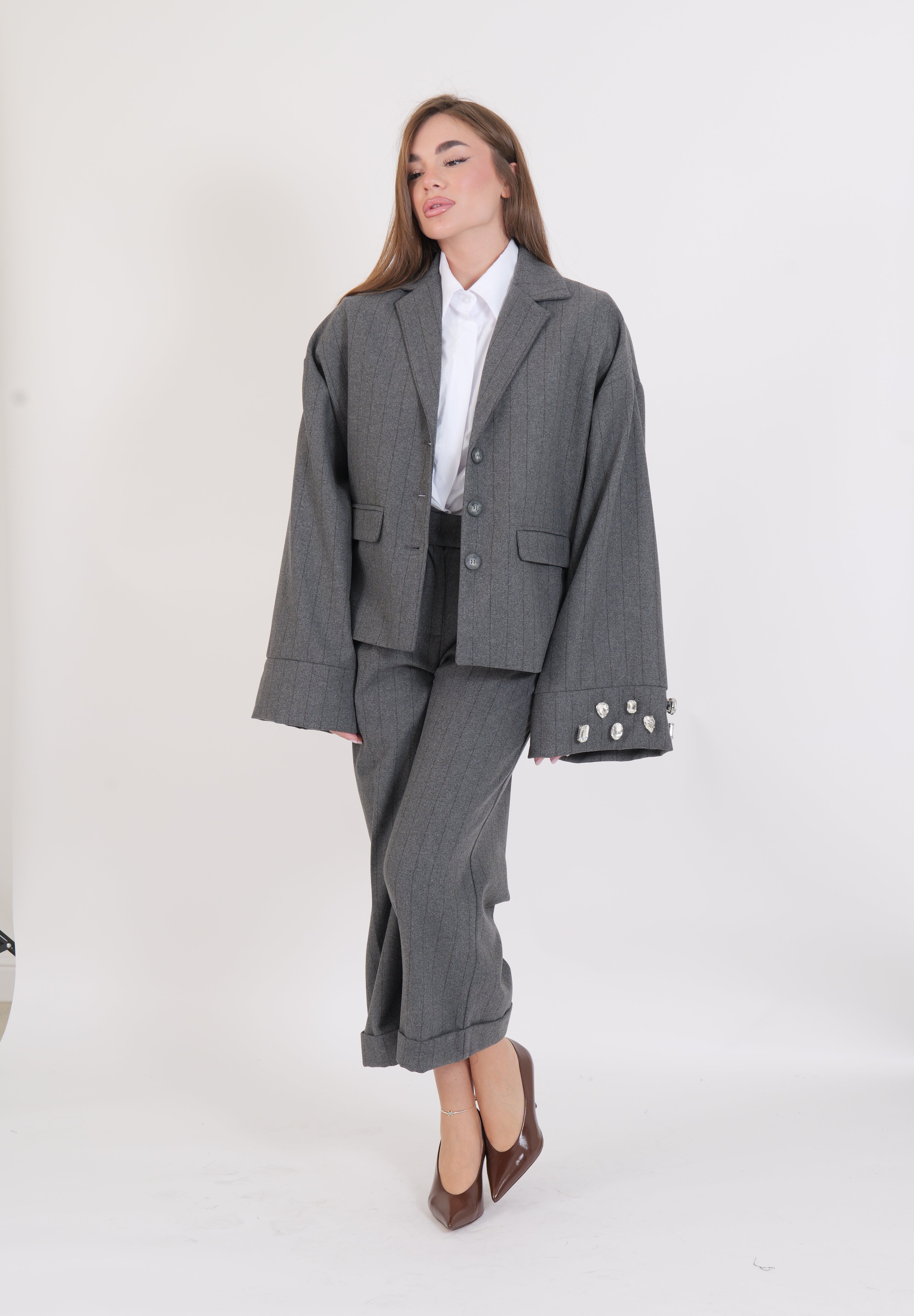 PANTALONE OLAND GRIGIO