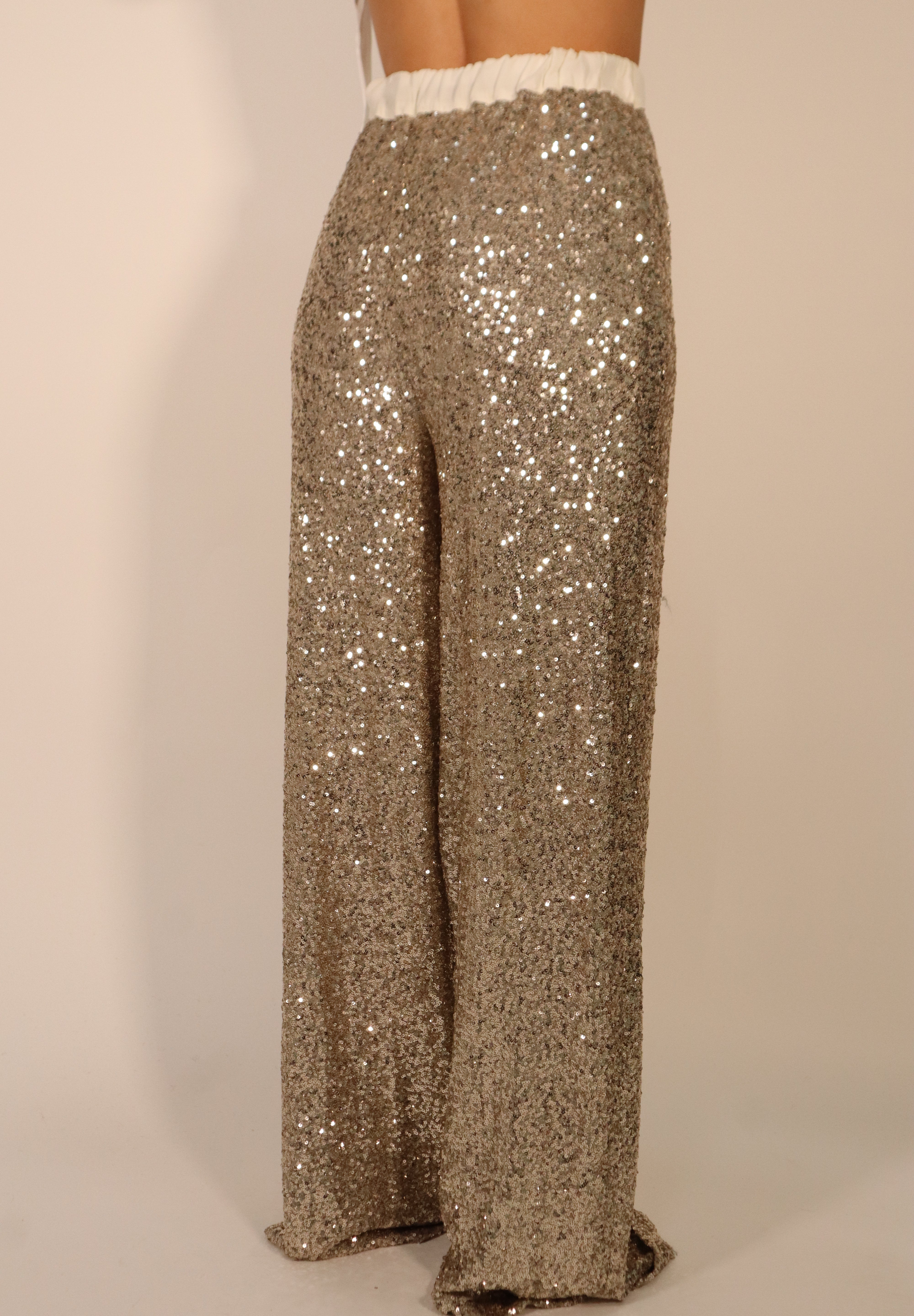 PANTALONE PAILLETTES GOLD