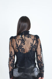 TOP COLLETTO IN PIZZO