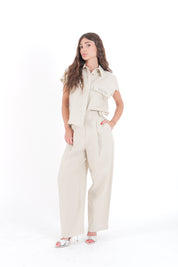 PANTALONE SABBIA LINEN
