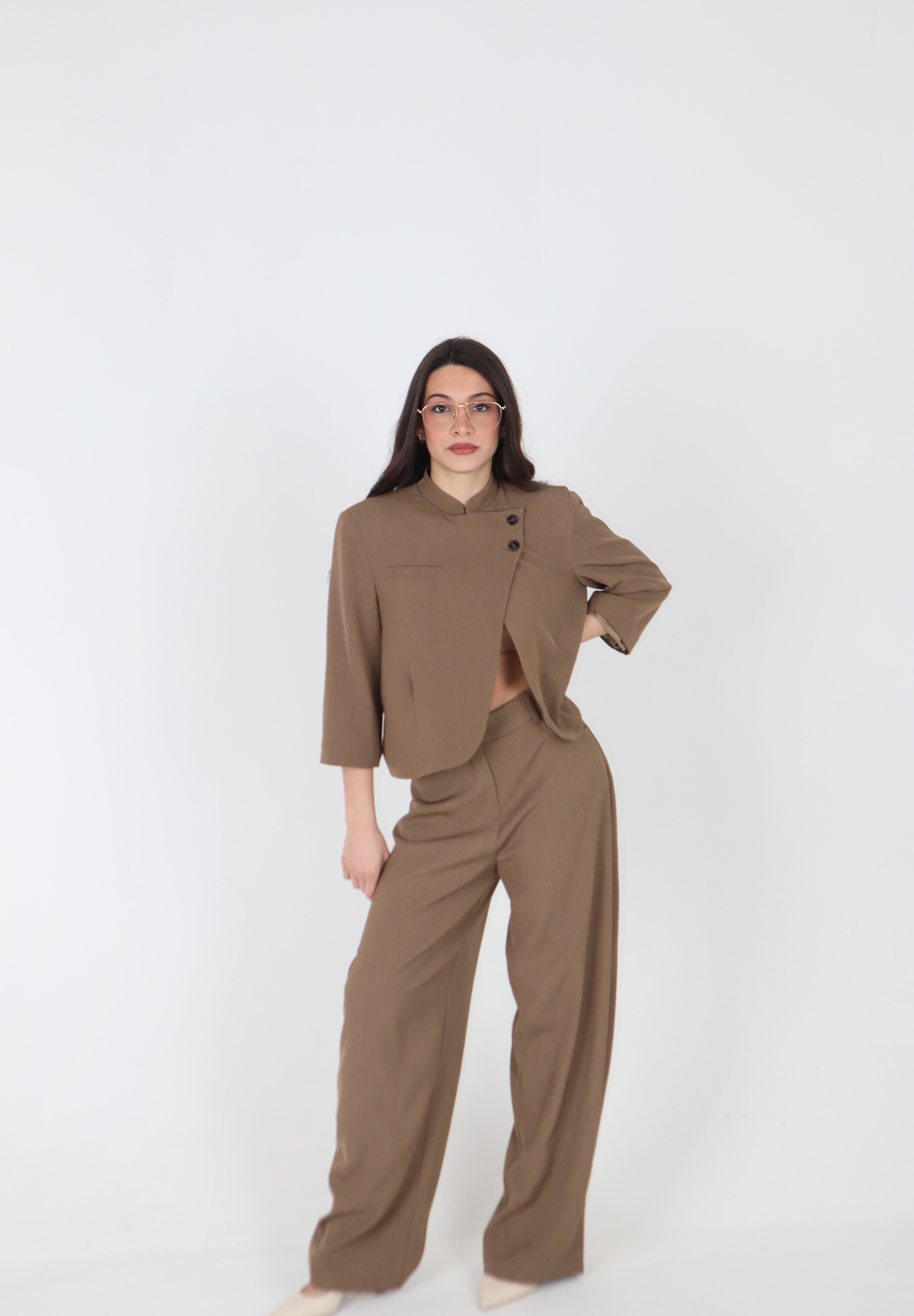 PANTALONE VIOLET MOKA