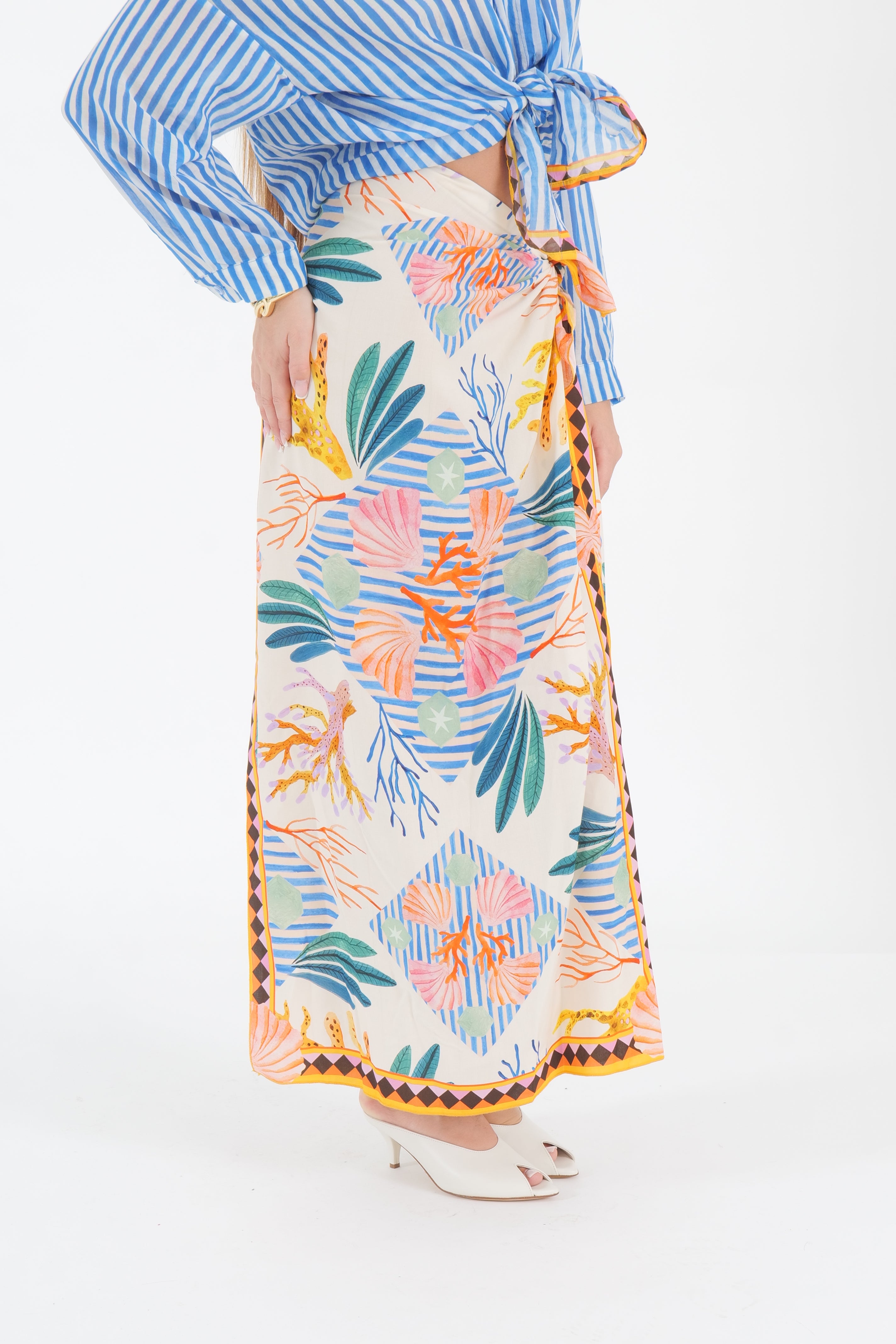 GONNA LUNGA PAREO FOULARD