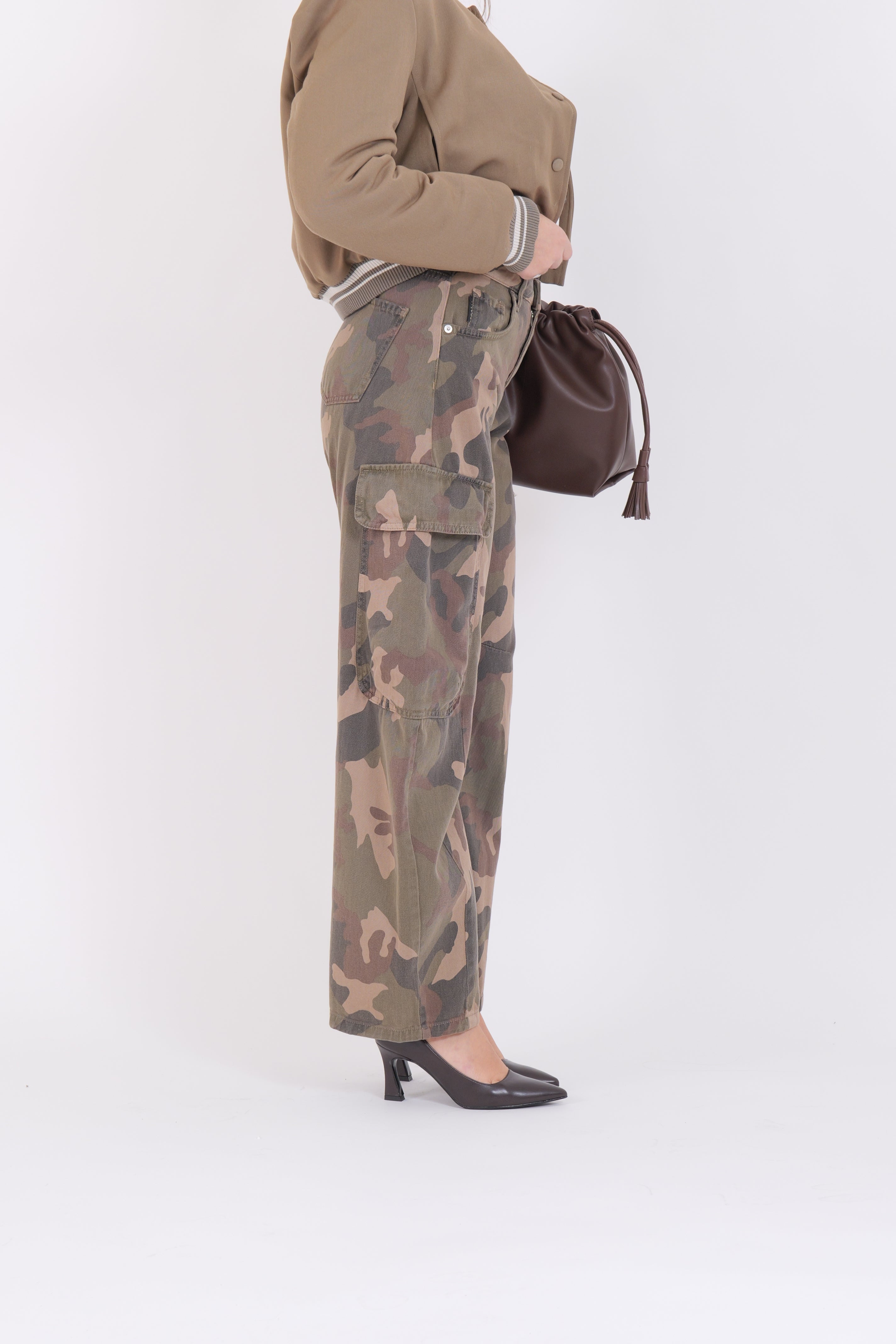 JEANS MILITARE CARGO