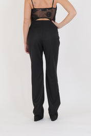 PANTALONE NERO MAR DE MARGARITAS