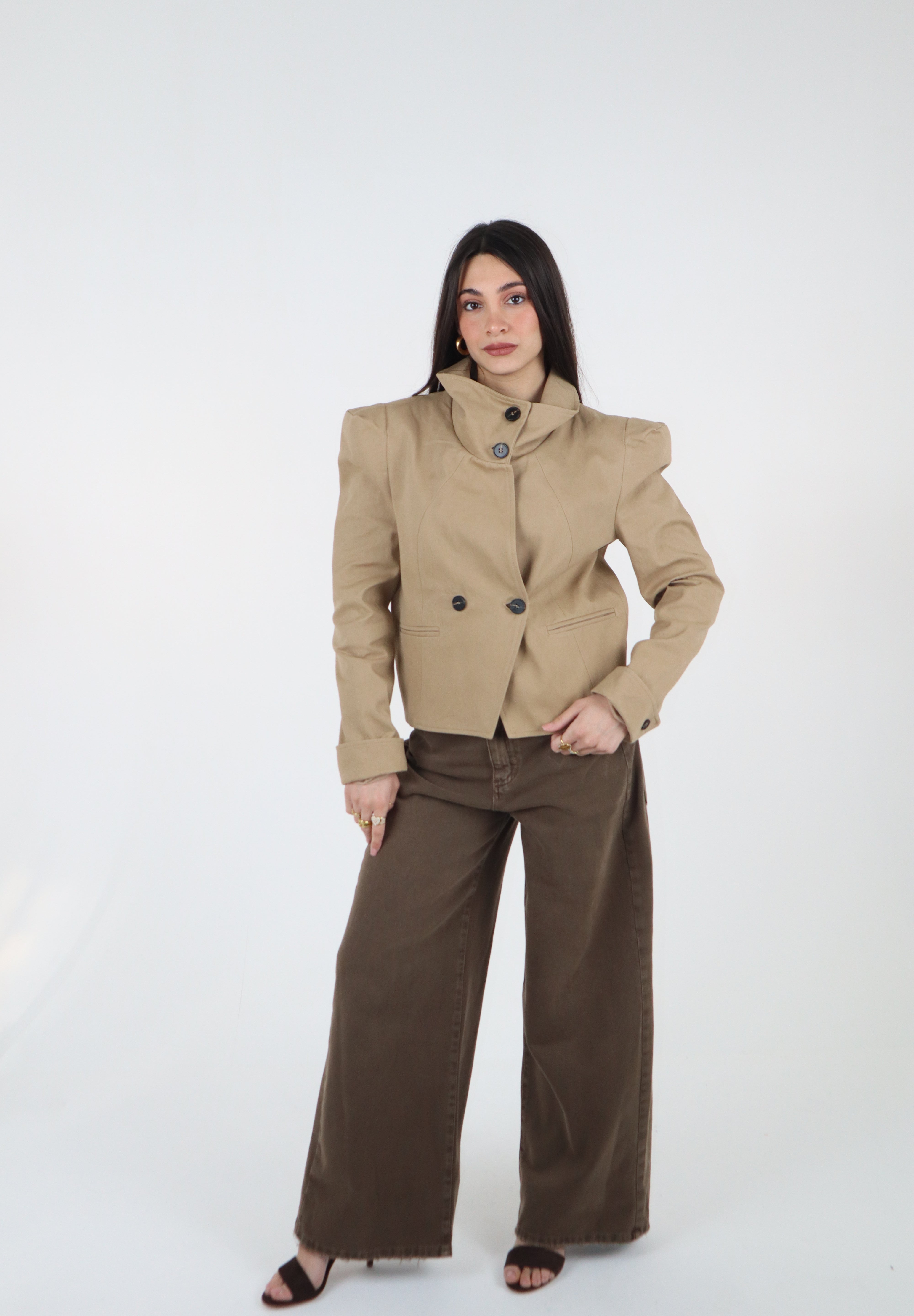 JEANS DRILL SUPERPOCKET MORO