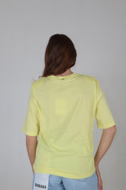 T-SHIRT SPALLINE COLORS GIALLO
