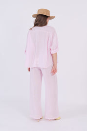 PANTALONE LINO ROSA DIXIE