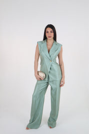 PANTALONE FLEUR AQUA