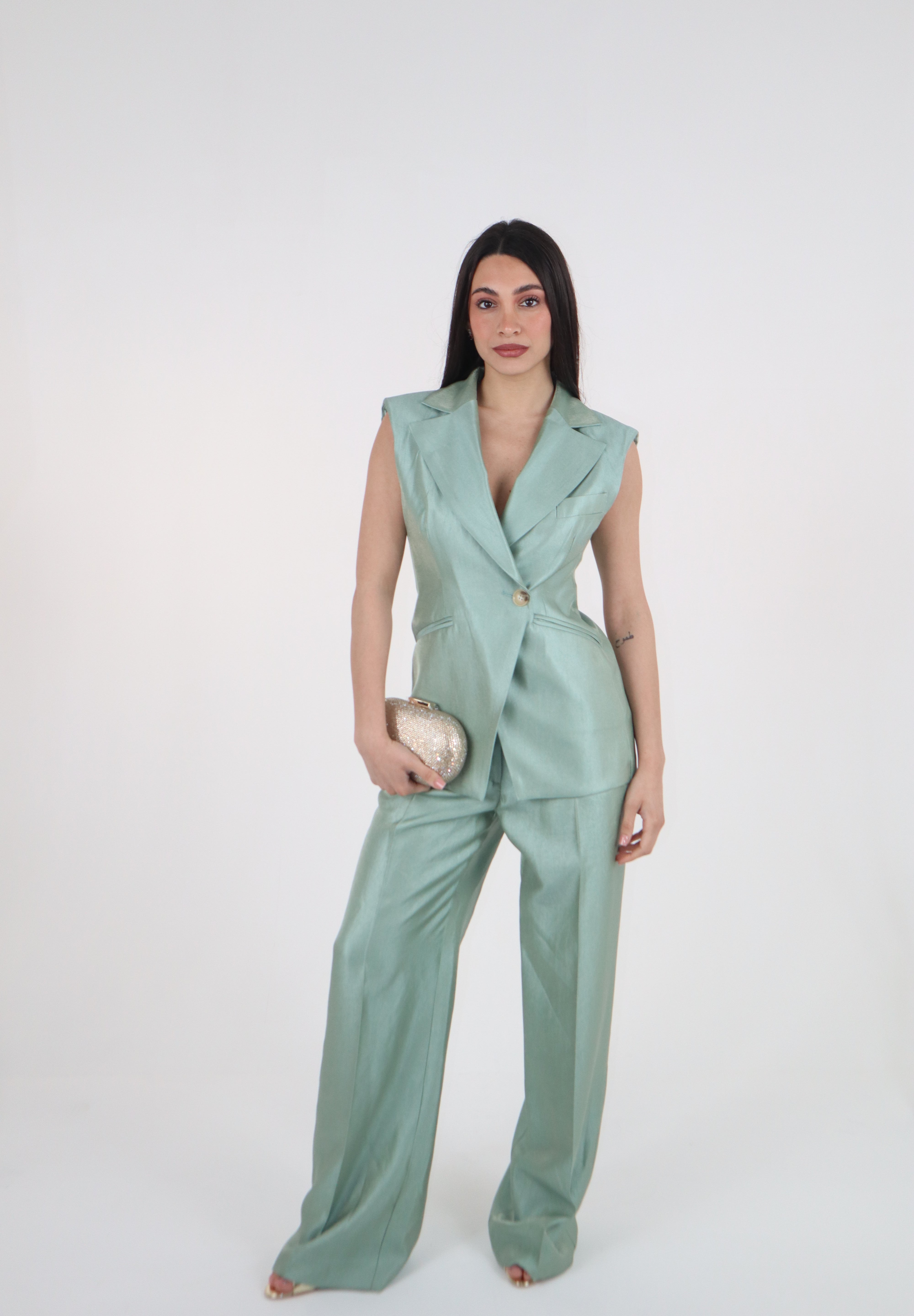 PANTALONE FLEUR AQUA