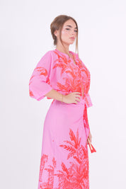 CAMICIA LEOPARD ROSA ROSSA