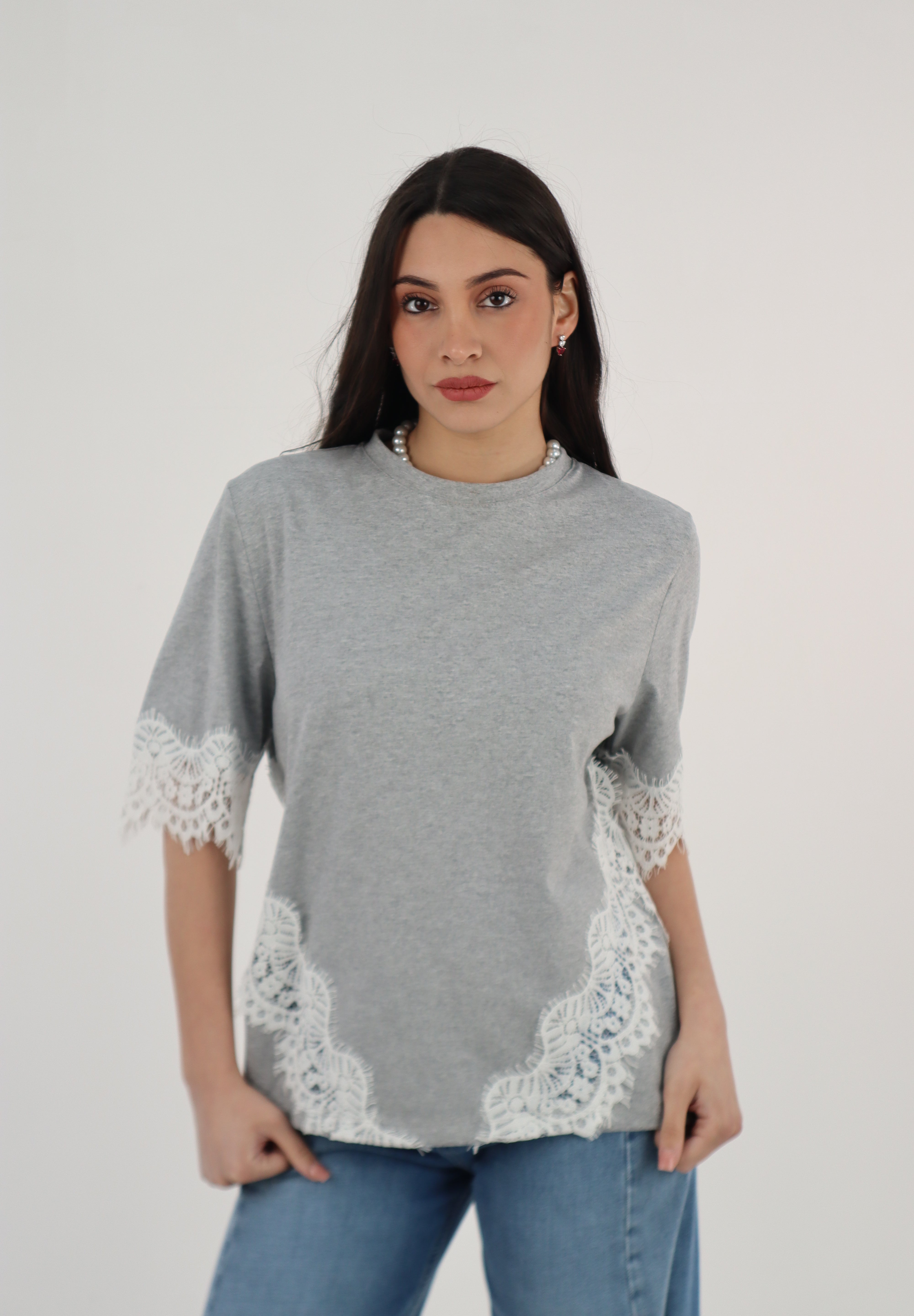 T-SHIRT ELISA GRIGIO