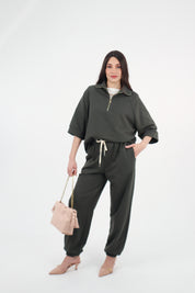 PANTALONI MIA CON ELASTICO VERDE