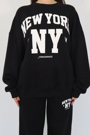 OVER NEW YORK CREW NECK SWEATSHIRT