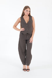 GILET LINO CHOCOLATE