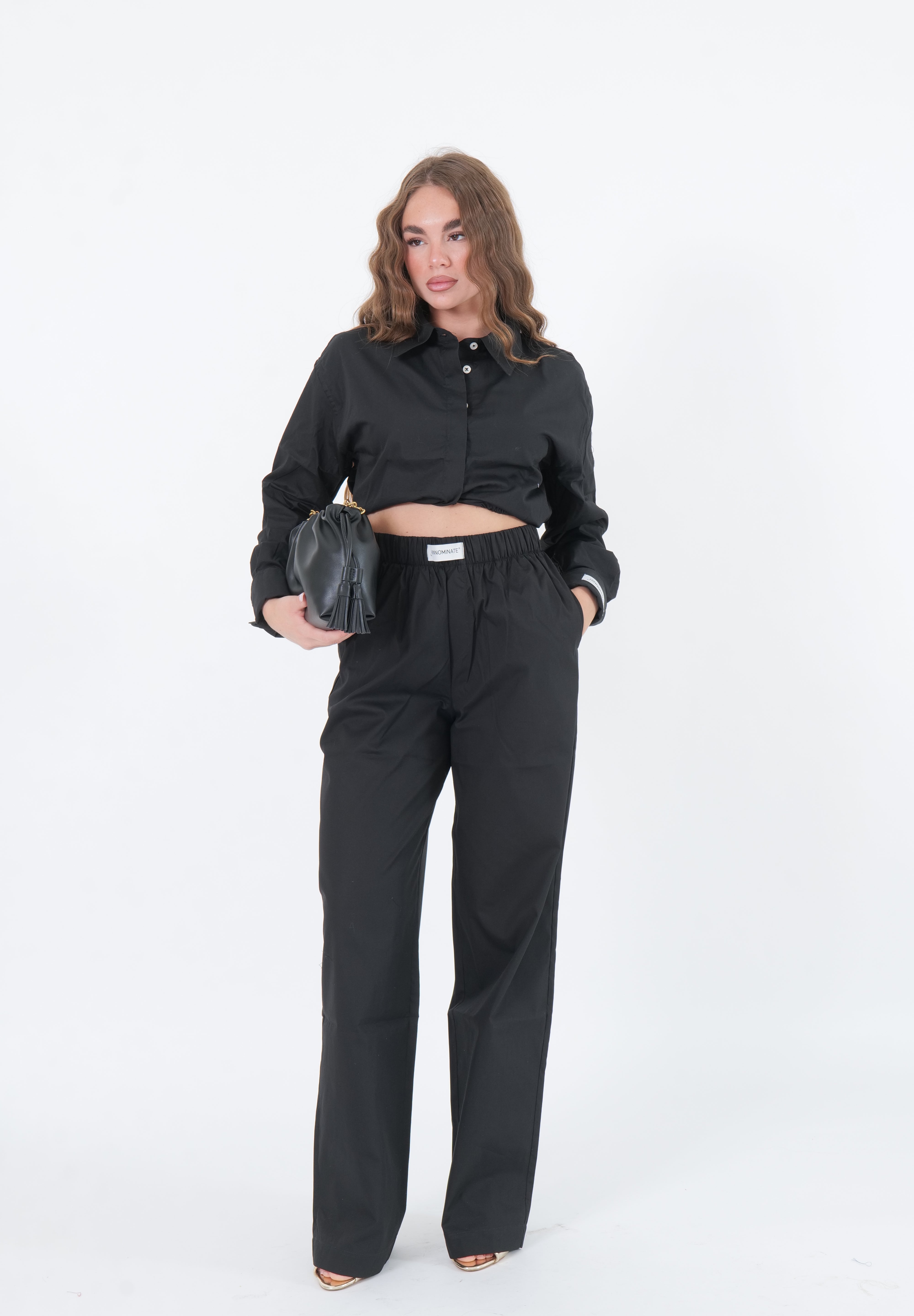 PANTALONE COTTON NERO