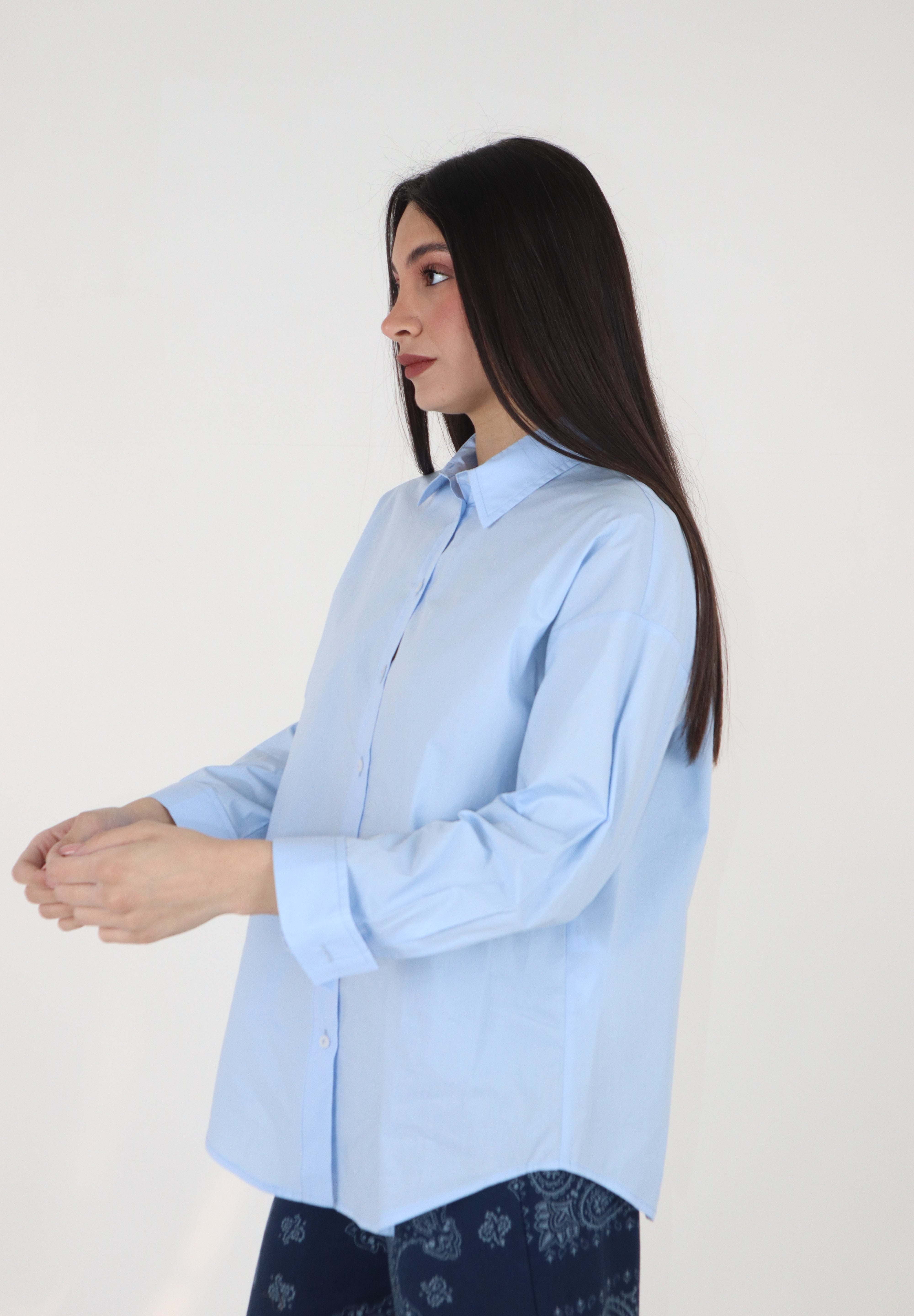 CAMICIA CELESTE
