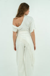 T-SHIRT PIZZO BIANCO