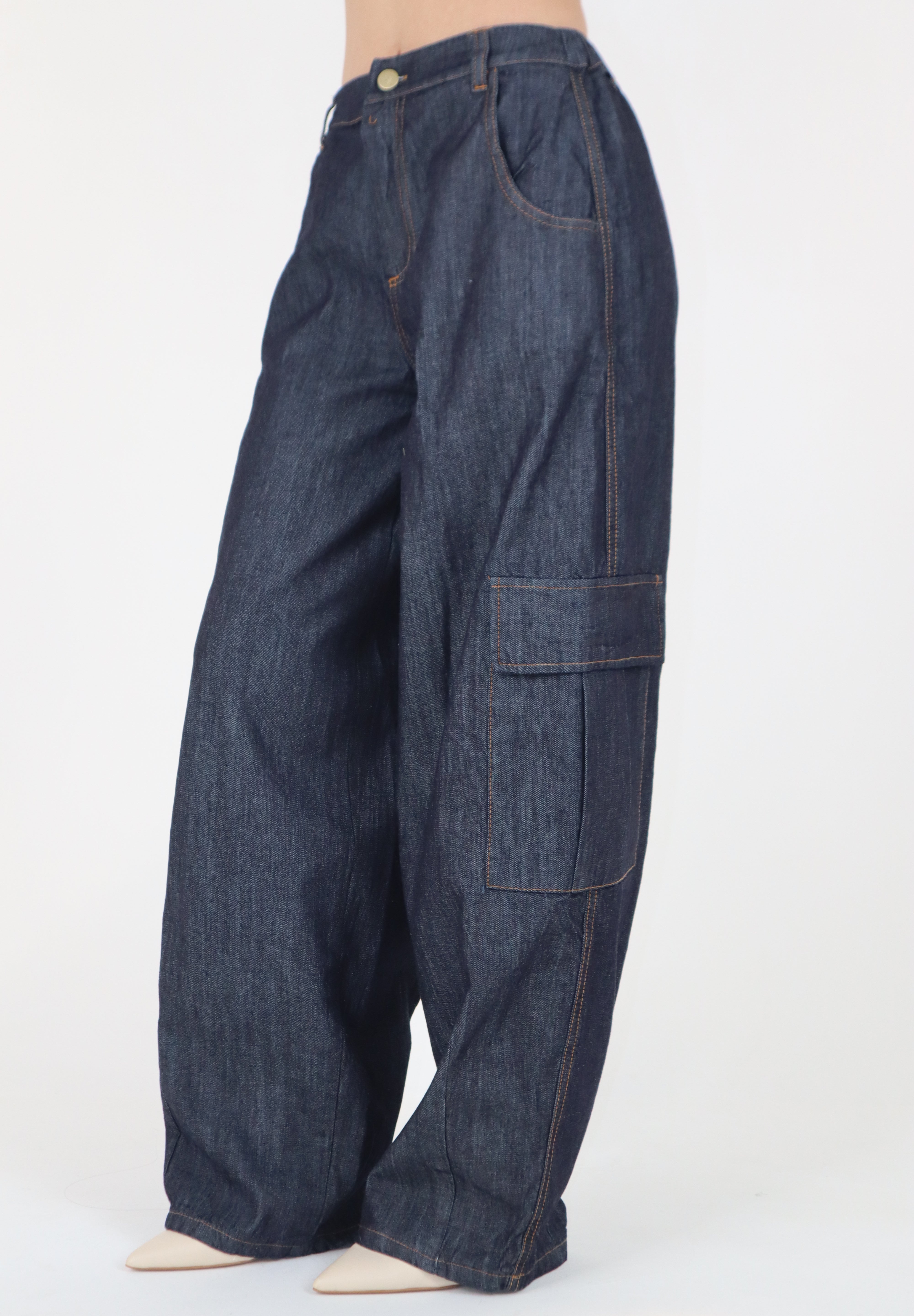 PANTALONE DENIM CARGO