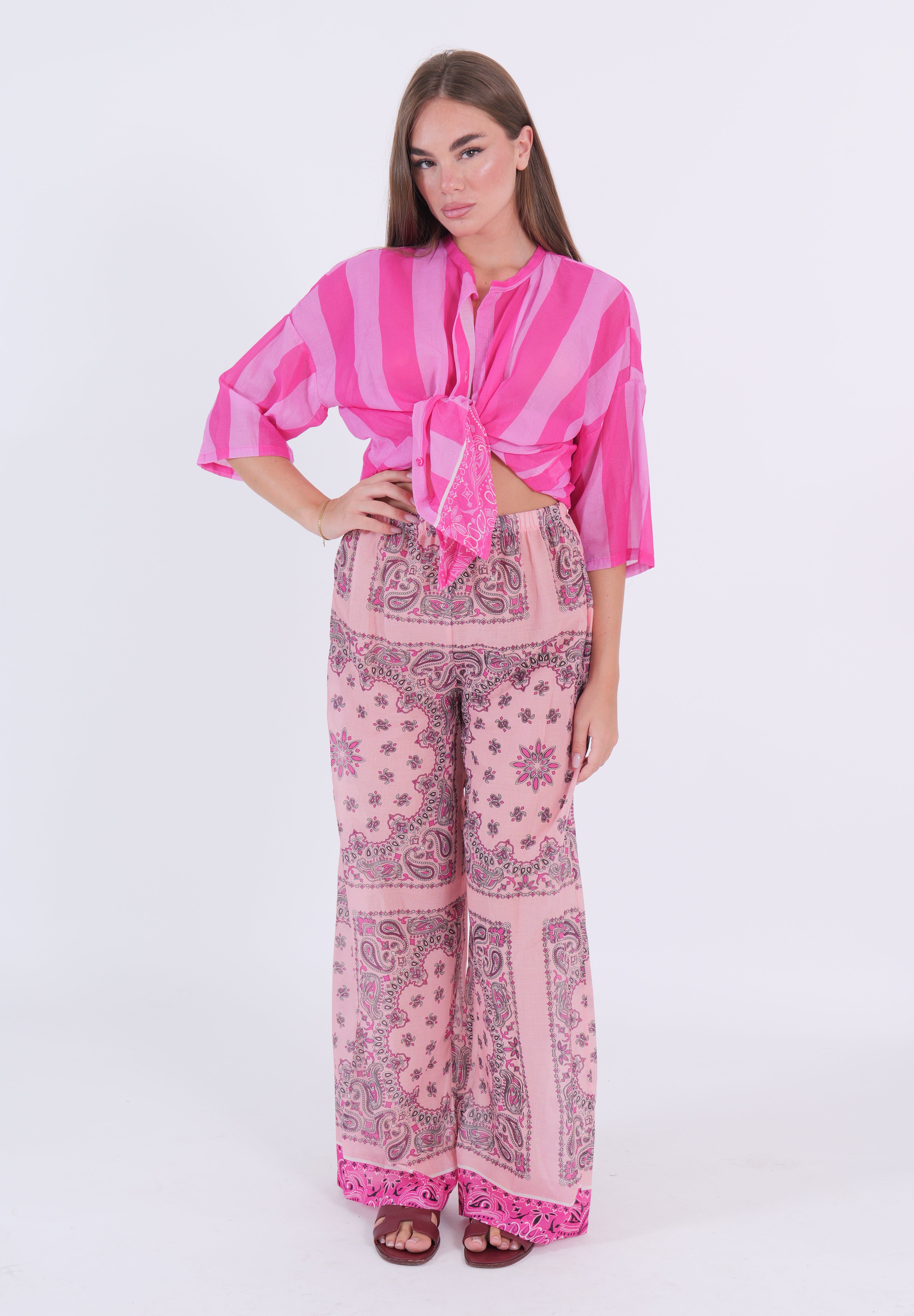 PANTALONE MUSSOLA ROSA