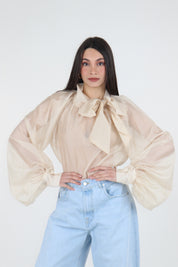 CAMICIA FIOCCO BEIGE