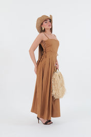 DRESS SOPHIA CAMEL