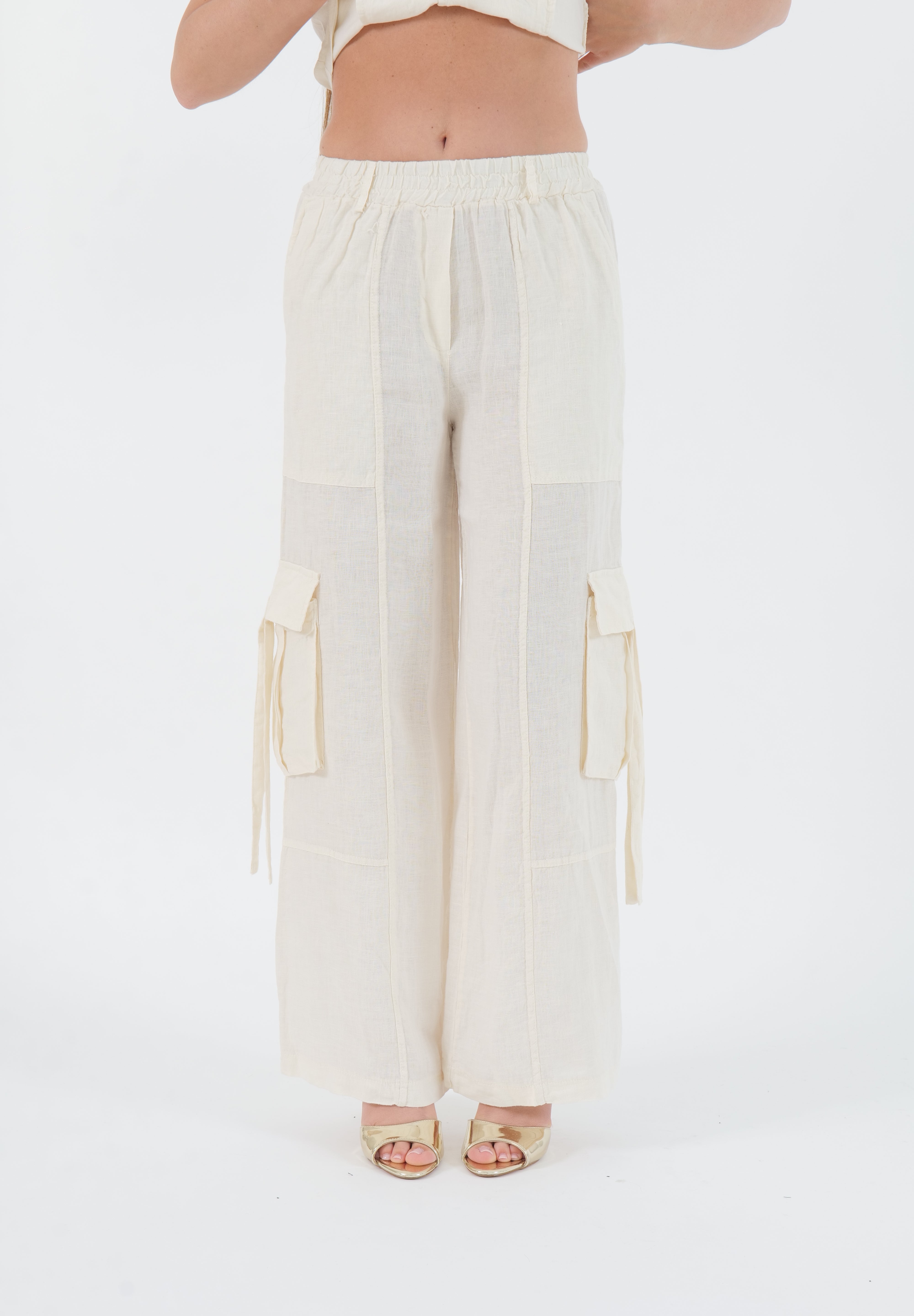 PANTALONE LINO BUTTER