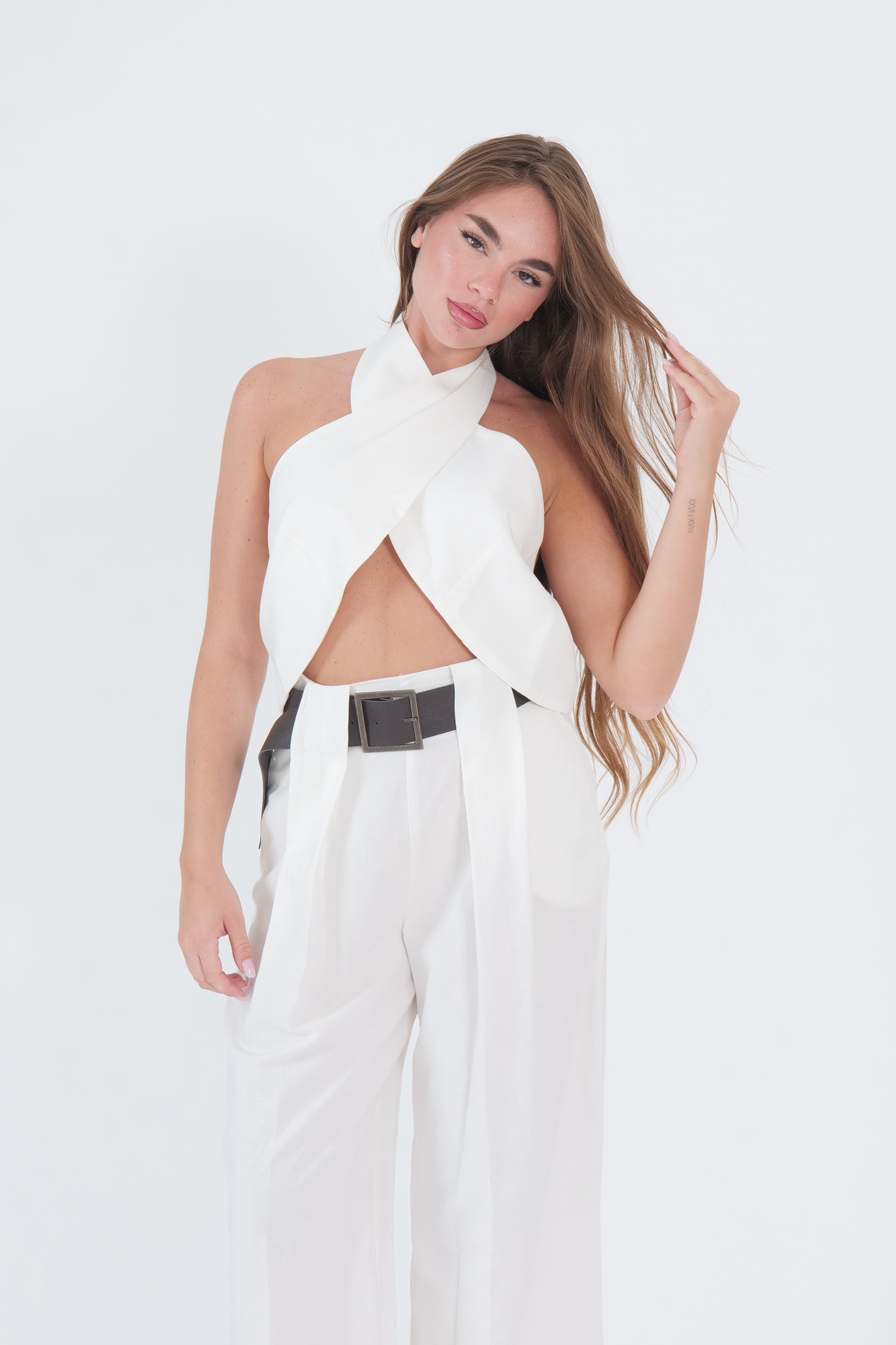 TOP INCROCIO DIXIE PANNA
