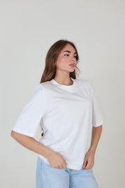 T-SHIRT SPALLINE COLORS BIANCO