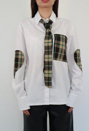 CAMICIA CRAVATTA QUADRONI