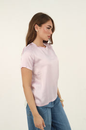 SHIRT SATIN PINK