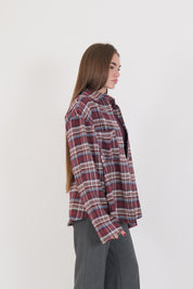CAMICIA MAY BORDEAUX/AZZURRA
