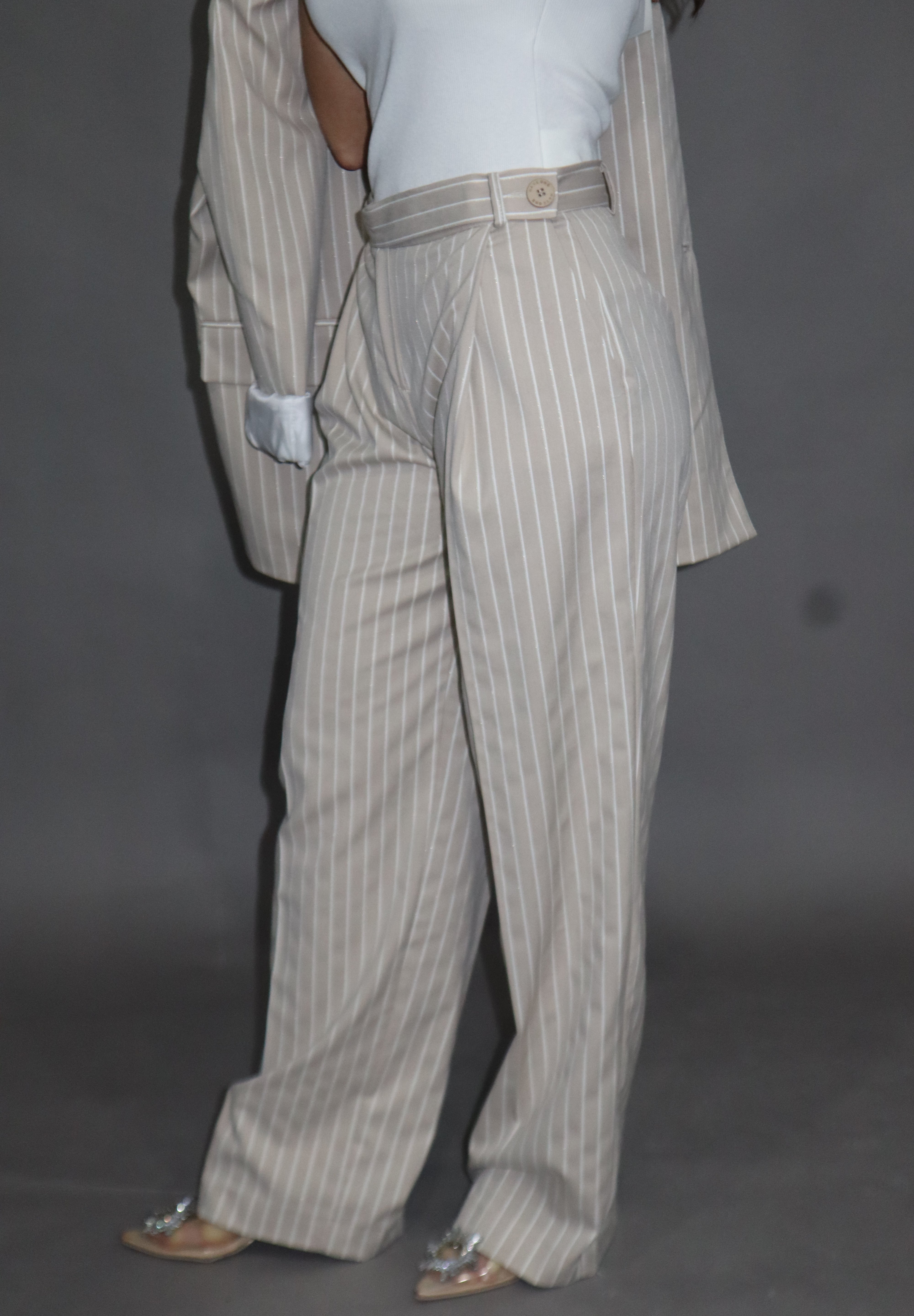 PINSTRIPED TROUSERS