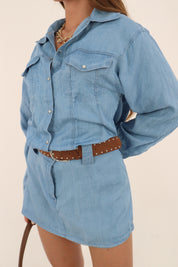 ABITO CAMICIA DENIM TENCEL