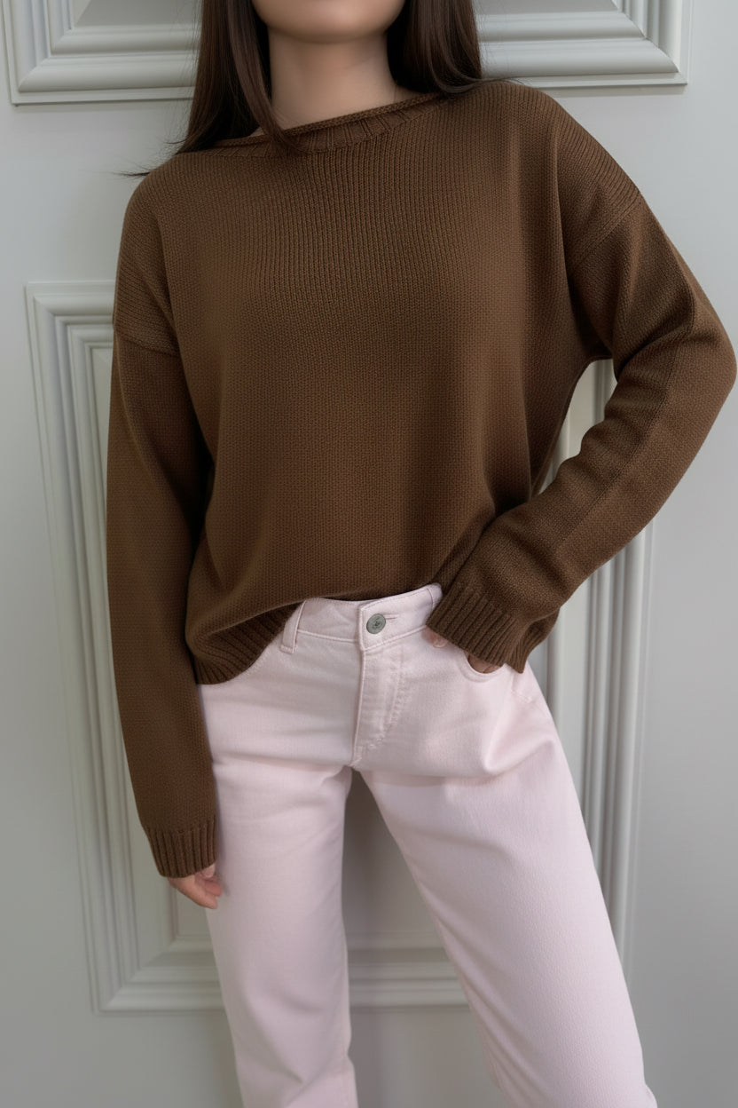 MAGLIA PARICOLLO CHOCOLATE
