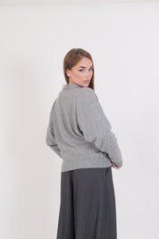 MAGLIA COLLETTO POLO GRIGIO
