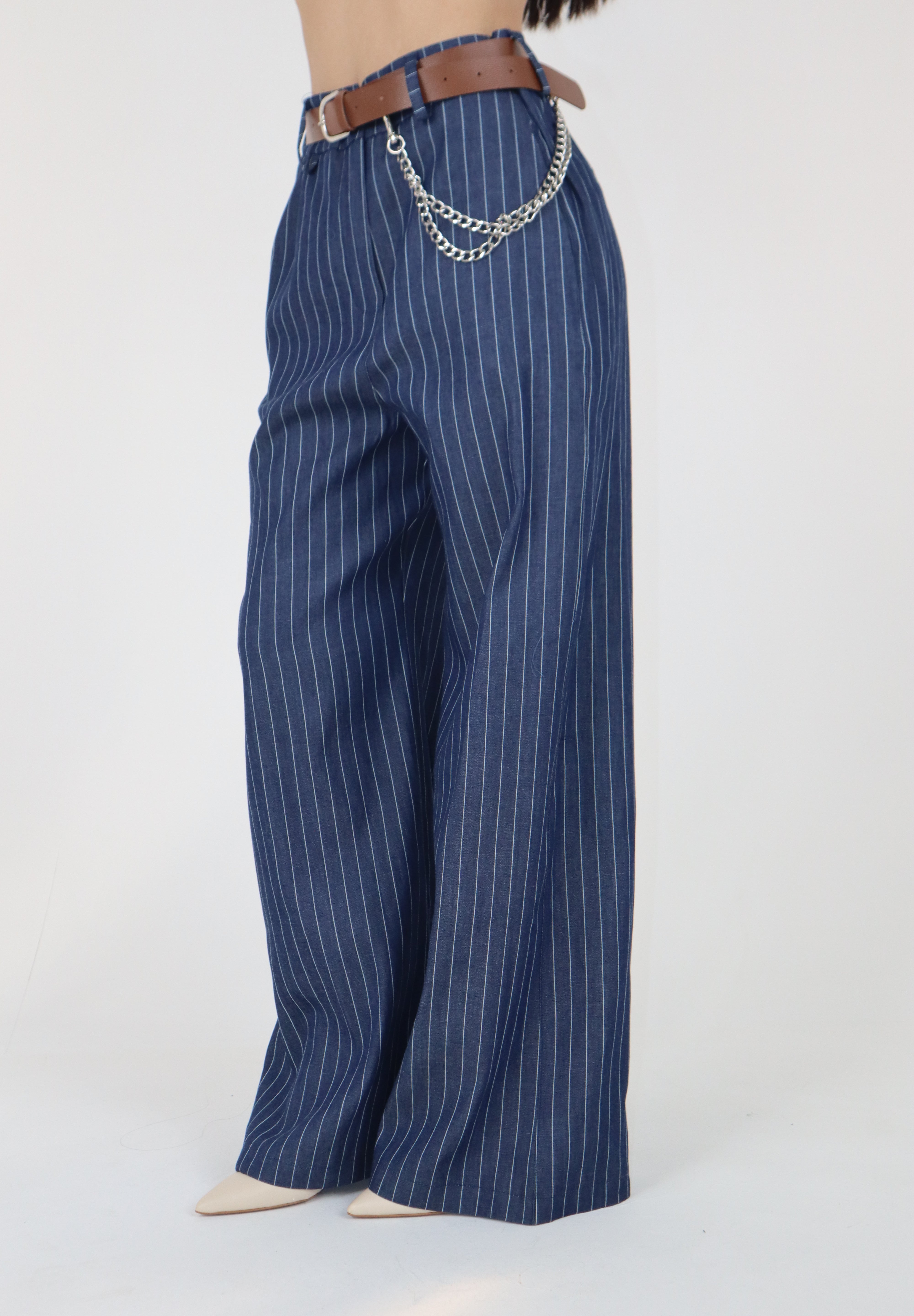 PANTALONI DENIM GESSATO