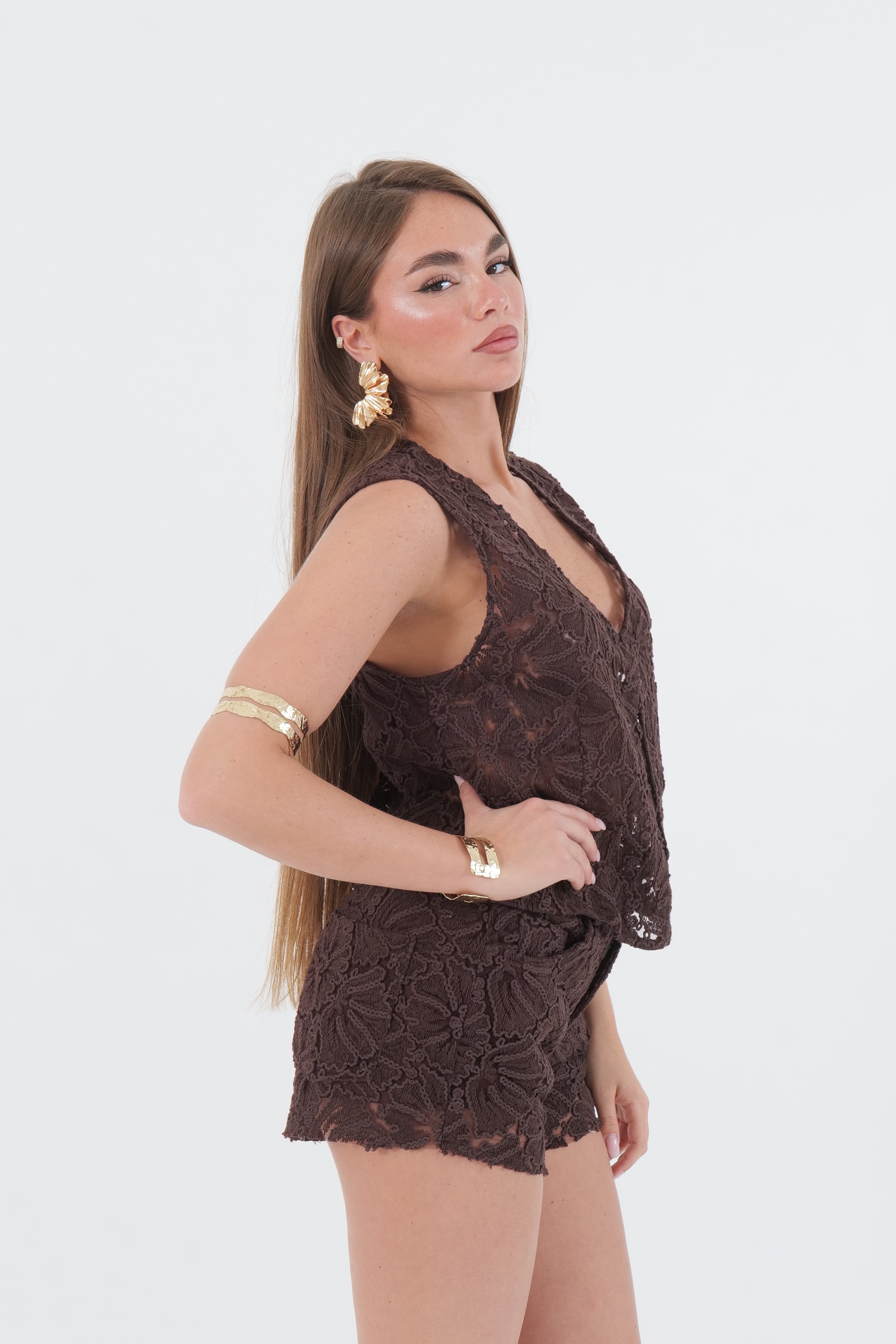GILET PIZZO MORO