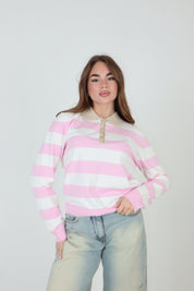POLO BICOLOR ROSA