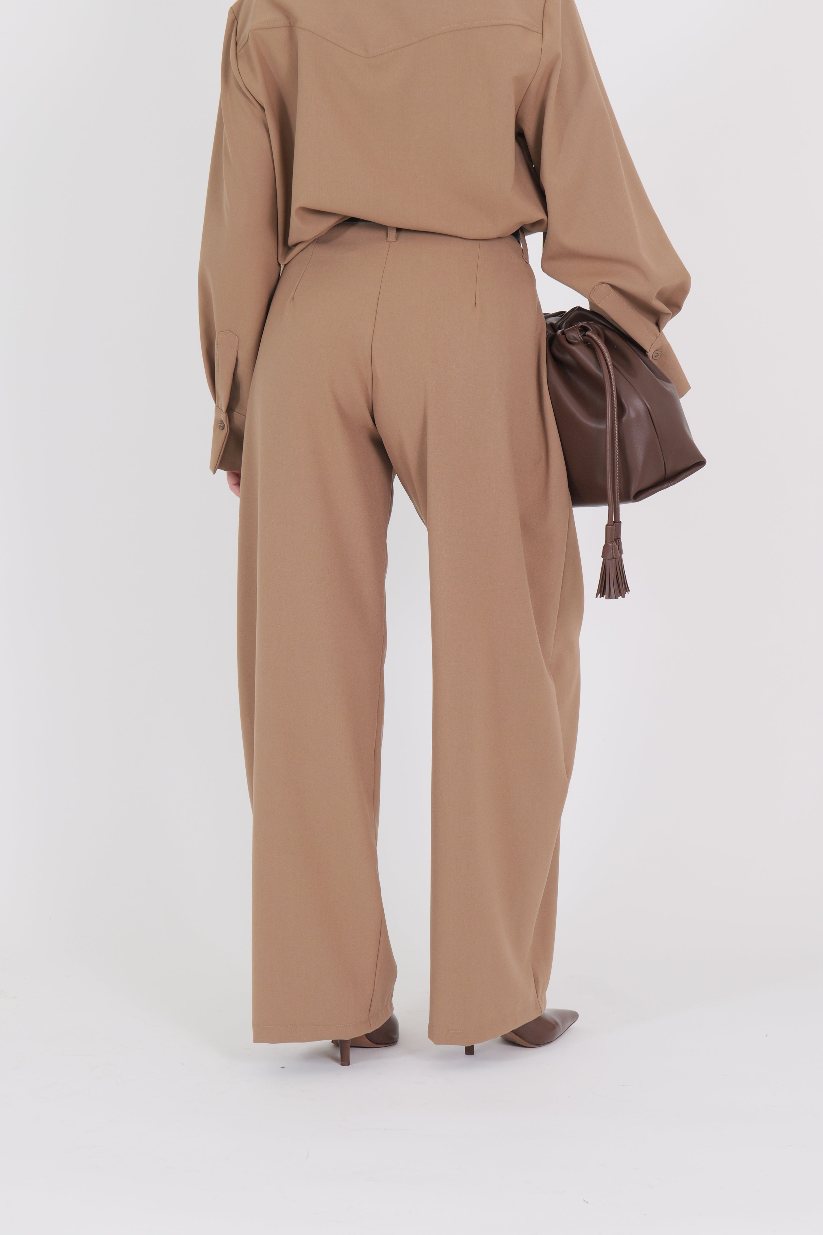 PANTALONE COW CAMMELLO