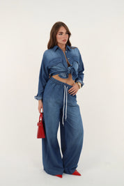 PANTALONE DENIM COULISSE
