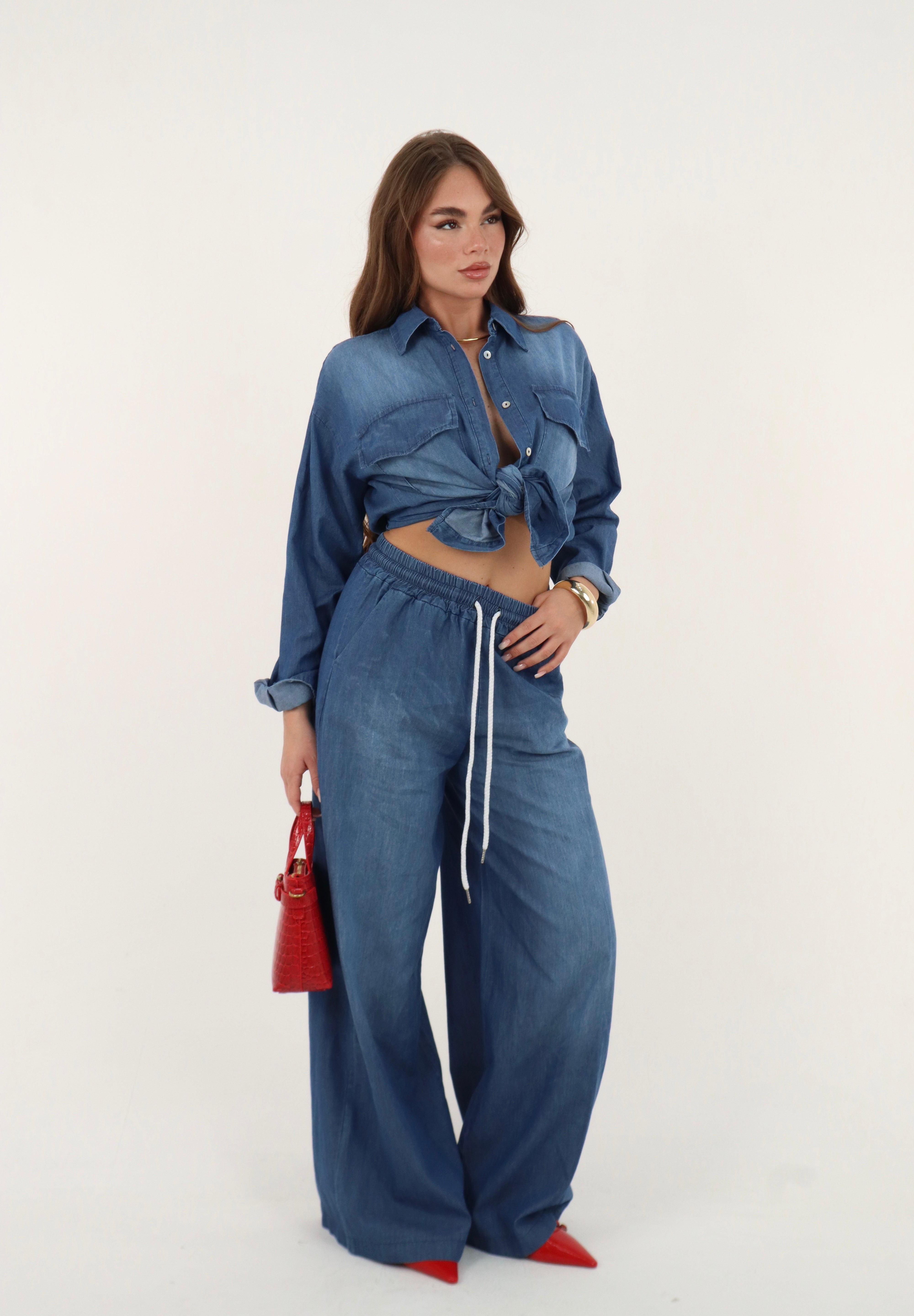 PANTALONE DENIM COULISSE