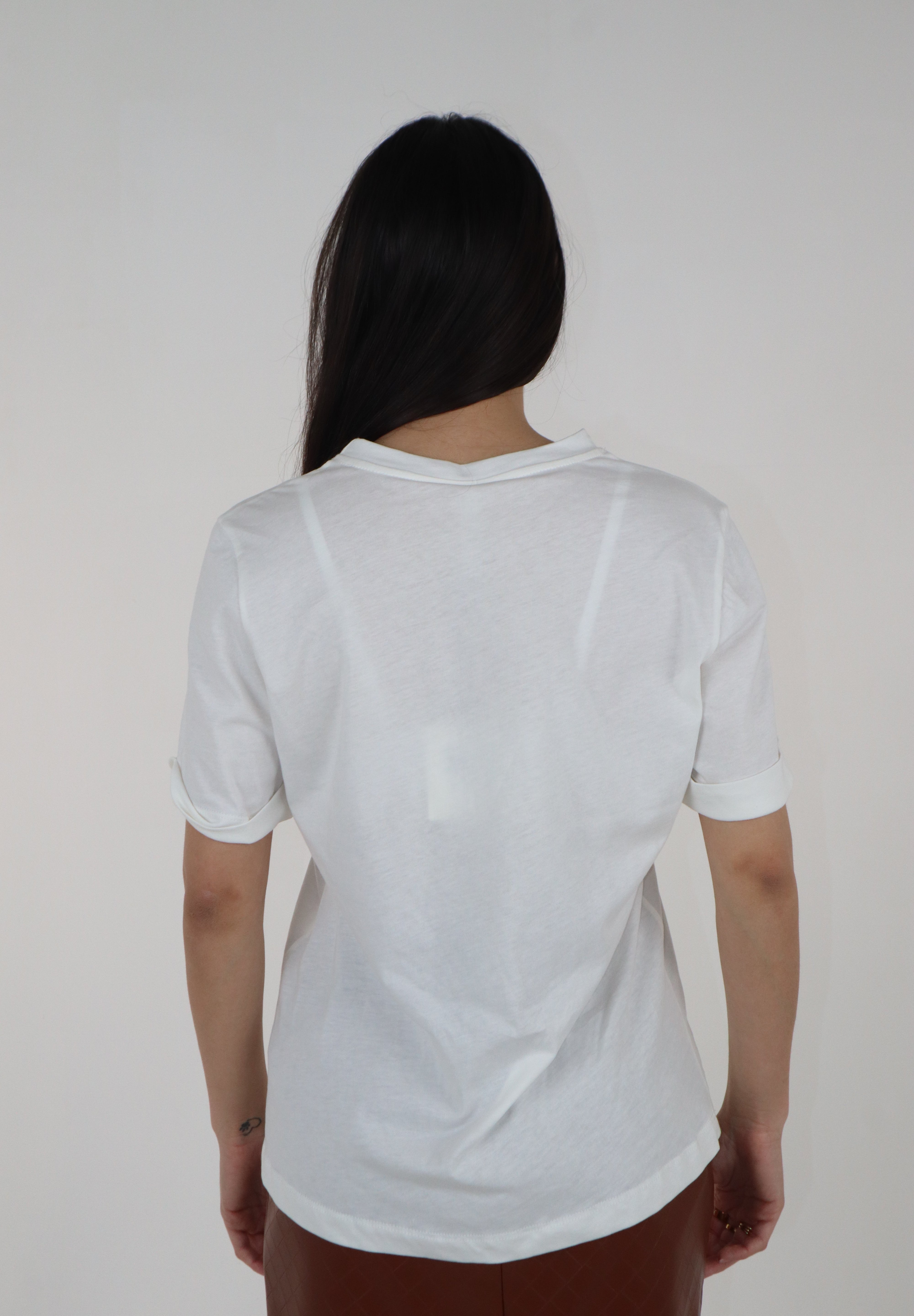 T-SHIRT  EVA NATURALE CUOIO