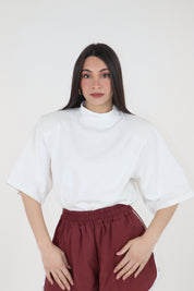 T-SHIRT SPALLINE BIANCO