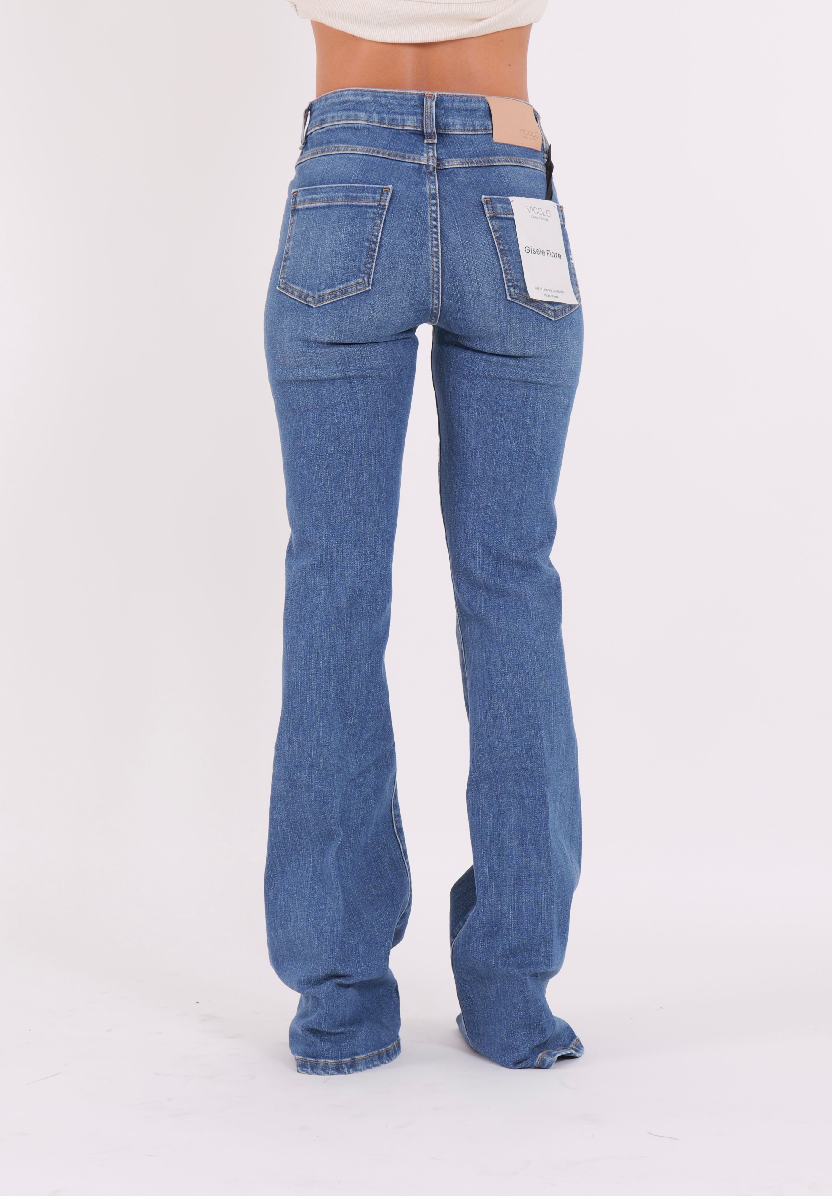 DENIM GISELE FLARE BLU