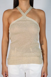 TOP INCROCIO LUREX