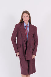 BLAZER BORDEAUX GESSATO