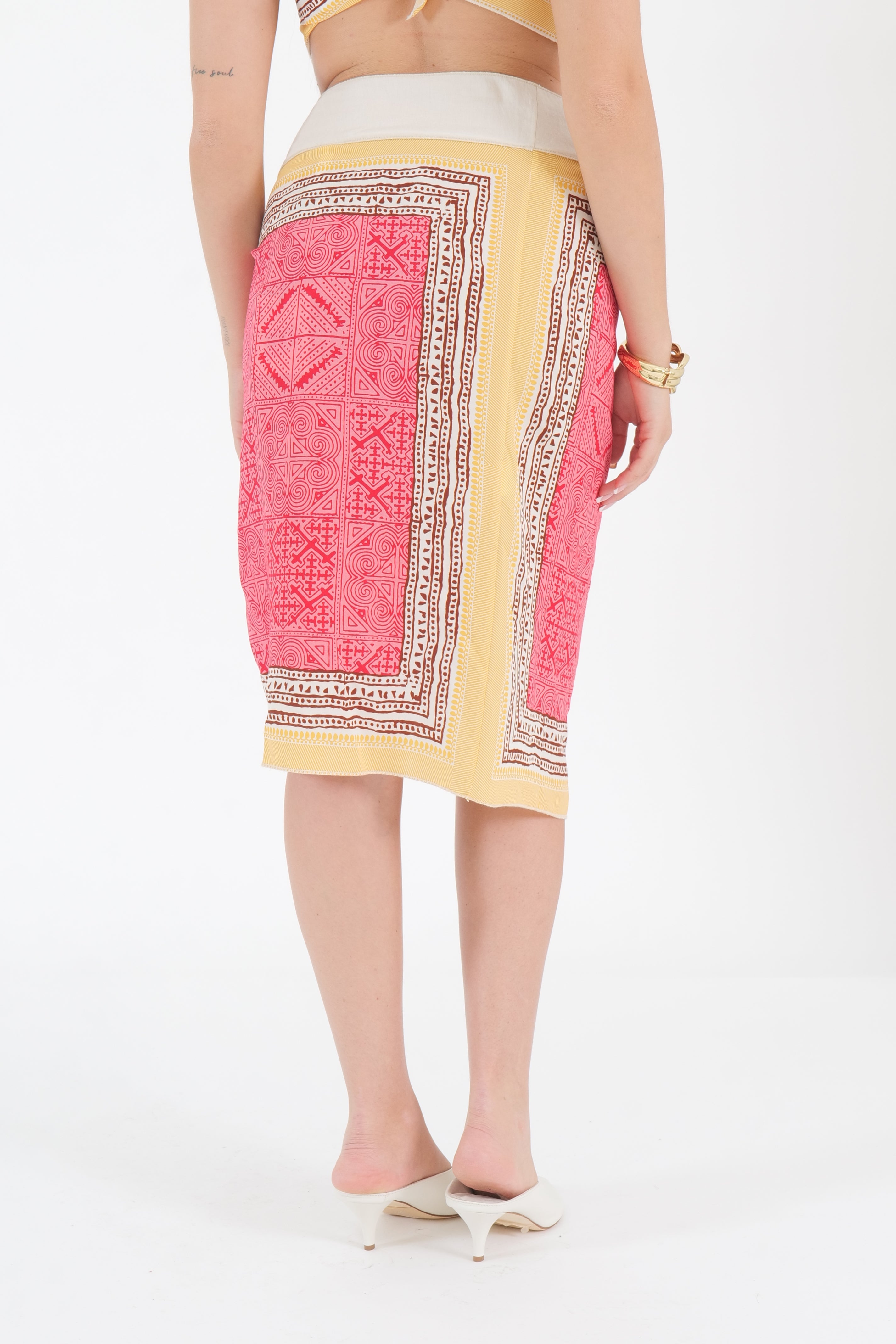 GONNA CORTA PAREO FOULARD AMARENA