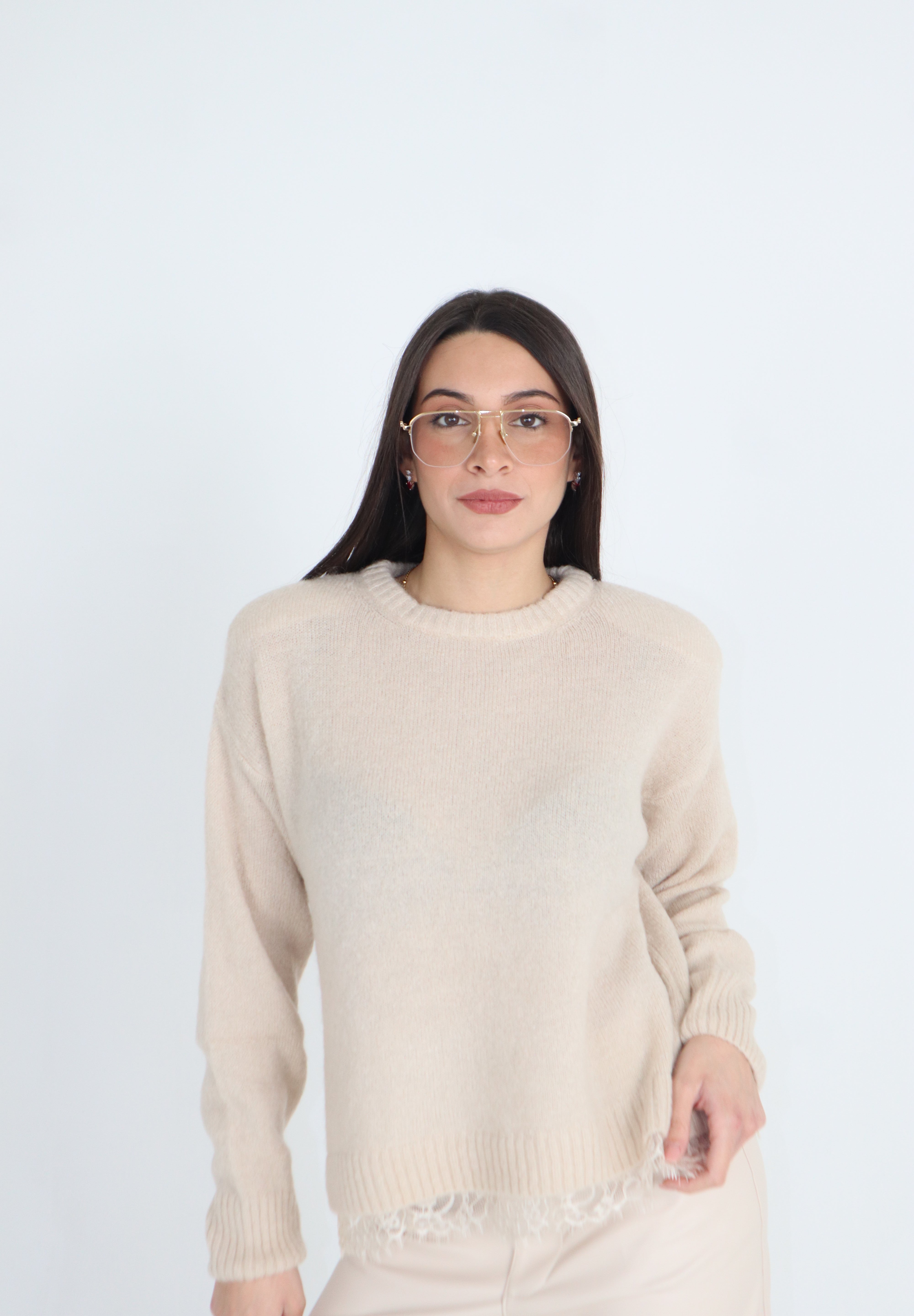 MAGLIONE SPALLINE